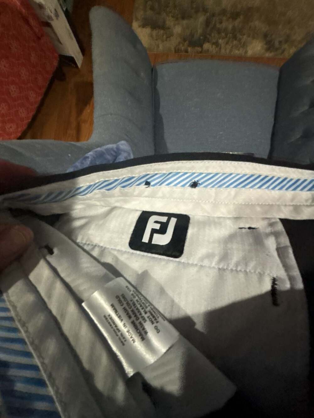 FootJoy Men's Performance Golf Shorts Black Flat Front Stretch Size 38